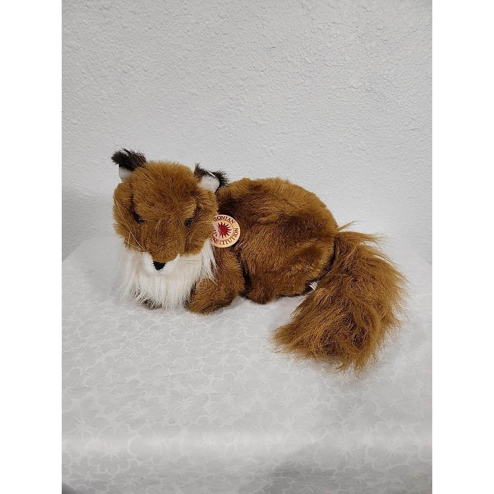 Vtg 1983 Trudy Smithsonian Institute Red Fox Plush 10" (Body) Stuffed Animal